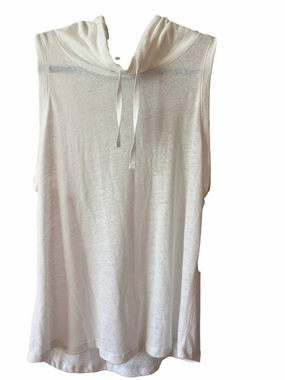 Reel Legends White Sleeveless Hooded Tank NWT size S